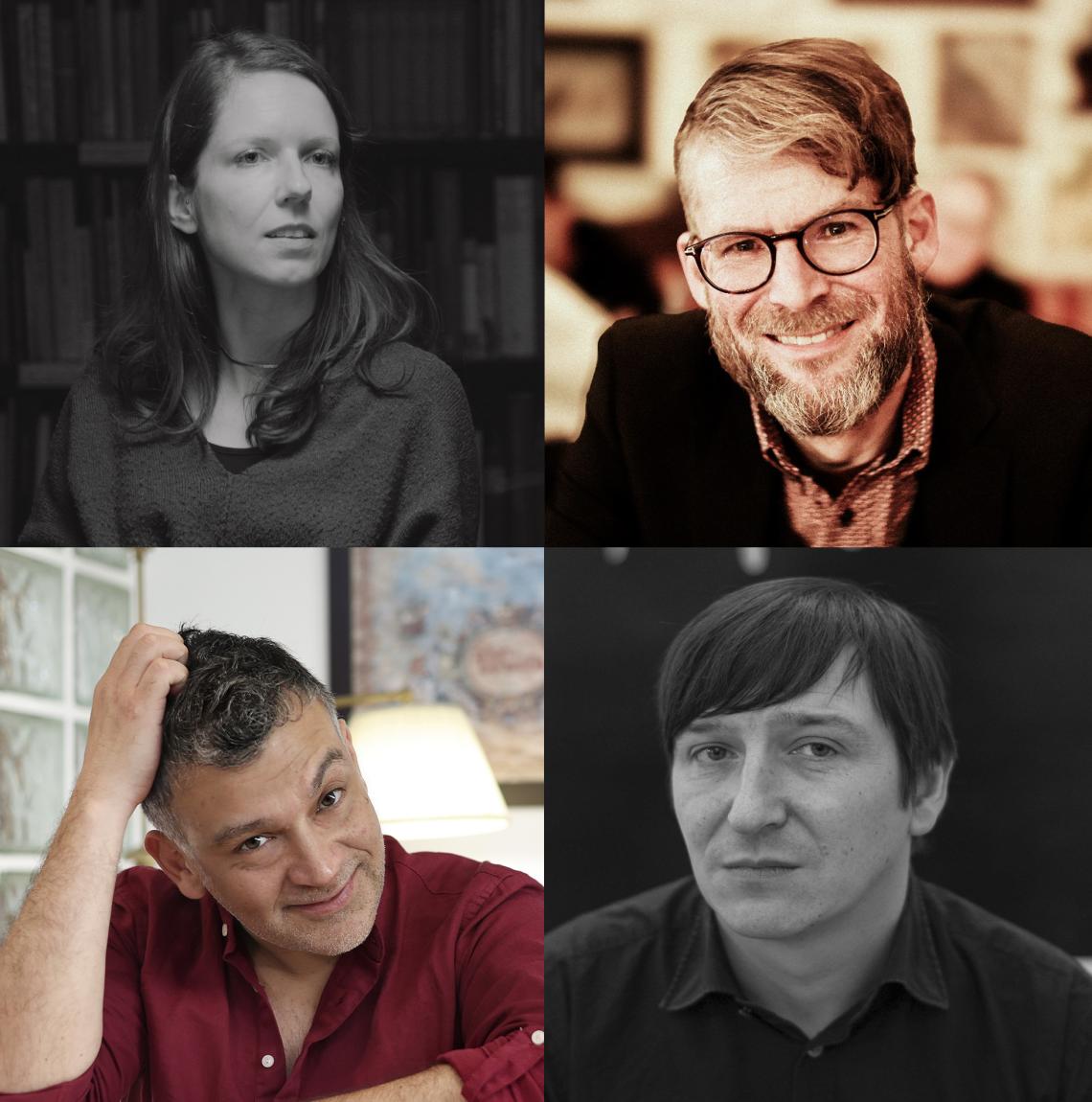 Von oben links im Uhrzeigersinn: Stachler, Fiebig, Kasnitz, Jofré