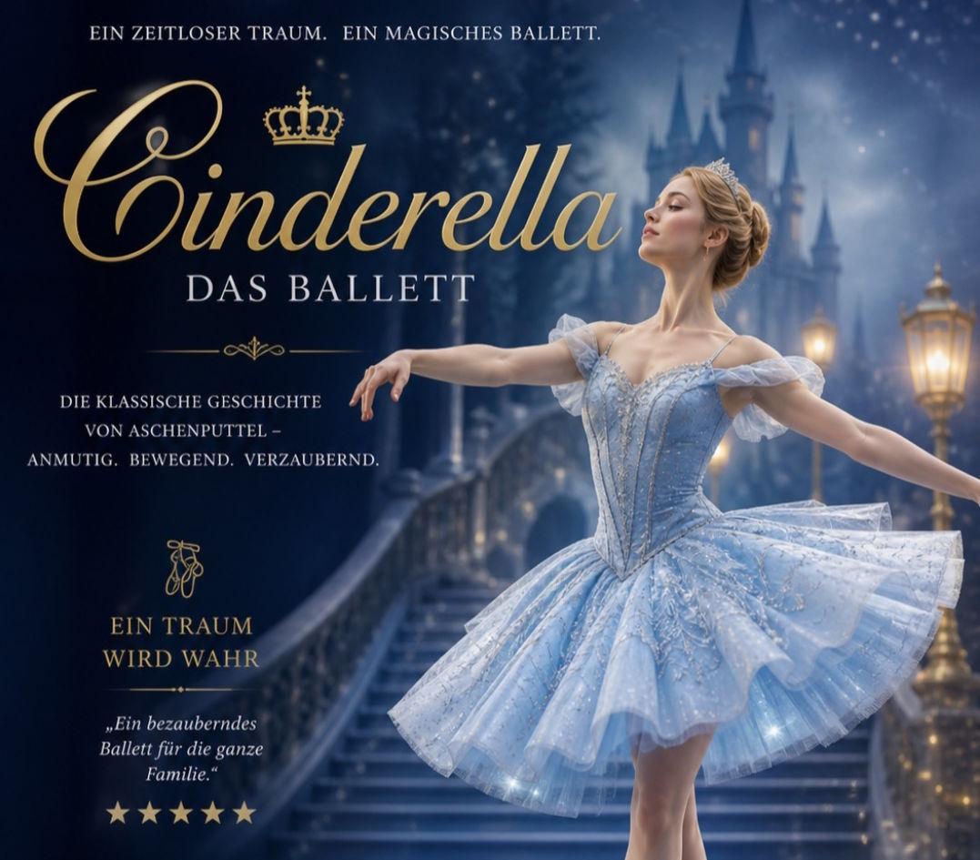 Eine junge Frau tanzt in einem klassischen Ballettkleid.